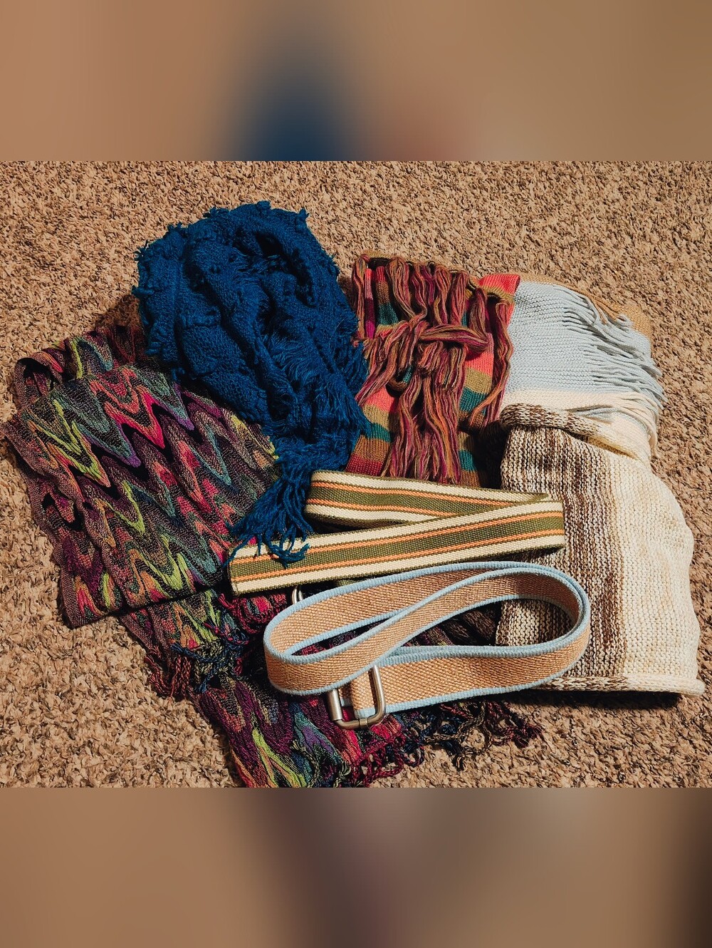Y2K Scarf 🧣 And Belt Bundle Banana Republic And World Market 7 Items Total